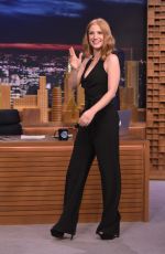 JESSICA CHASTAIN at The Tonight Show With Jimmy Fallon in Los Angeles 10/15/2015