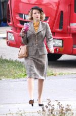 JESSICA CHASTAIN on the Set of Zookeeper