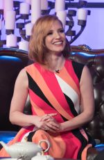 JESSICA CHASTAIN  Un Nuevo Dia Show at Telemundo Studio in Miami
