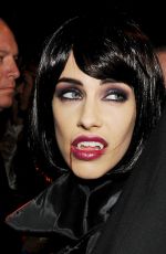 JESSICA LOWNDES at Casa Tequila Halloween Party in Beverly Hills 10/30/2015