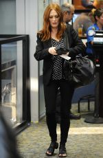 JULIANNE MOORE at Los Angeles International Airport 10/08/2015