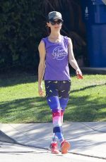 JULIETTE LEWIS Walks Her Dog Out in Los Angeles 10/22/2015