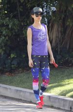 JULIETTE LEWIS Walks Her Dog Out in Los Angeles 10/22/2015
