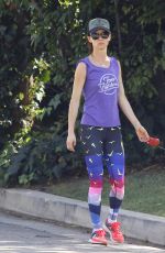 JULIETTE LEWIS Walks Her Dog Out in Los Angeles 10/22/2015