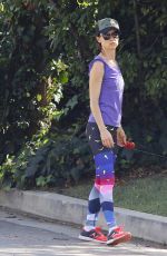 JULIETTE LEWIS Walks Her Dog Out in Los Angeles 10/22/2015