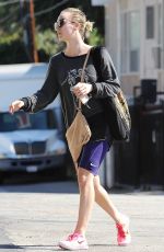 KALEY CUOCO in Leggings Leaves Yoga Class in Los Angeles 10/20/2015