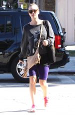 KALEY CUOCO in Leggings Leaves Yoga Class in Los Angeles 10/20/2015