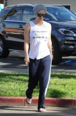 KALEY CUOCO Leaves Yoga Class in Studio City 10/19/2015