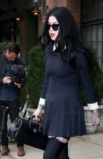 KAT VON D Leaves Her Hotel in New York 10/01/2015