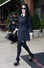 KAT VON D Leaves Her Hotel in New York 10/01/2015