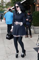 KAT VON D Leaves Her Hotel in New York 10/01/2015
