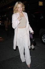 KATE HUDSON Arrives at Hamilton Broadway Play in New York 10/17/2015