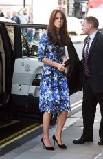 KATE MIDDLETON Visits BaftaHheadquarters in Piccadilly in London 10/26/2015