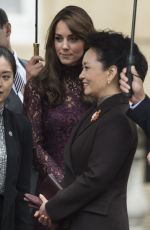 KATE MUDDLETON During the Chinese State Visit in London 10/21/2015