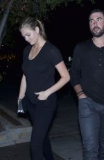 KATE UPTON Arrives at Nobu Restaurant in Los Angeles 10/05/2015