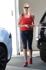 KATE UPTON in Leggings Arrives at a Gym in West Hollywood 10/26/2015