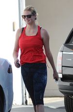 KATE UPTON in Leggings Arrives at a Gym in West Hollywood 10/26/2015
