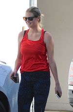 KATE UPTON in Leggings Arrives at a Gym in West Hollywood 10/26/2015