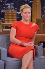 KATE WINSLET at Tonight Show with Jimmy Fallon 10/07/2015