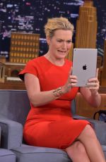 KATE WINSLET at Tonight Show with Jimmy Fallon 10/07/2015