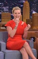 KATE WINSLET at Tonight Show with Jimmy Fallon 10/07/2015