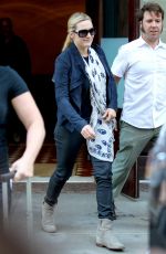KATE WINSLET Heading to JFK Airport in New York 10/08/2015