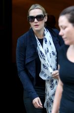 KATE WINSLET Heading to JFK Airport in New York 10/08/2015