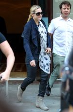 KATE WINSLET Heading to JFK Airport in New York 10/08/2015