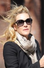 KATE WINSLET Out and About in Tribeca 10/05/2015