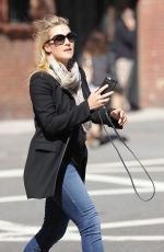 KATE WINSLET Out and About in Tribeca 10/05/2015