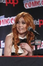 KATHERINE MCNAMRA at Shadowhunters Panel at Comic-con in New York 10/10/2015