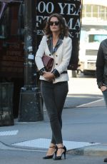 KATIE HOLMES Out and About in New York 10/26/2015