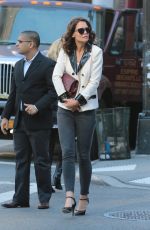 KATIE HOLMES Out and About in New York 10/26/2015