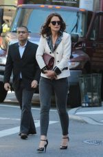 KATIE HOLMES Out and About in New York 10/26/2015