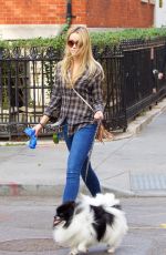 KATRINA BOWDEN Walks Her Dog Out in New York 09/25/2015
