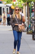 KATRINA BOWDEN Walks Her Dog Out in New York 09/25/2015