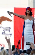 KATY PERRY at Rally for Hilary Clinton Campaign