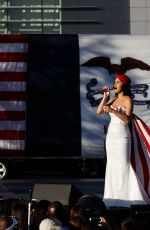 KATY PERRY at Rally for Hilary Clinton Campaign
