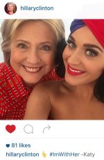 KATY PERRY at Rally for Hilary Clinton Campaign