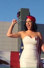 KATY PERRY at Rally for Hilary Clinton Campaign