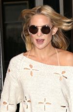 KAYE HUDSON Leaves Her Hotel in New York 10/15/2015