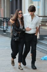 KEIRA KNIGHTLEY and James Righton  Out and About in New York 10/22/2015