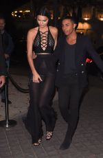 KENDALL JENNER and GIGI HADID at The Reserve Restaurant in Paris 09/30/2015