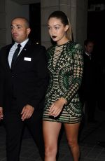 KENDALL JENNER and GIGI HADID at The Reserve Restaurant in Paris 09/30/2015