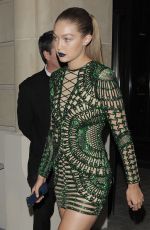 KENDALL JENNER and GIGI HADID at The Reserve Restaurant in Paris 09/30/2015
