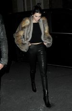 KENDALL JENNER Arrives at Kinugawa Restaurant in Paris 10/02/2015