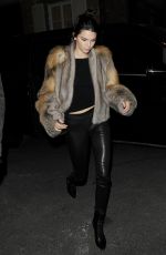 KENDALL JENNER Arrives at Kinugawa Restaurant in Paris 10/02/2015