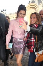 KENDALL JENNER Arrives at Shiatz Chen Fashion Show at Pars Fashion Week 10/06/2015
