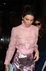 KENDALL JENNER Arrives at Shiatz Chen Fashion Show at Pars Fashion Week 10/06/2015