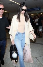 KENDALL JENNER in Jeans at LAX Airport in Los Angeles 10/17/2015